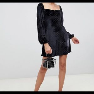 Velvet Studded Mini